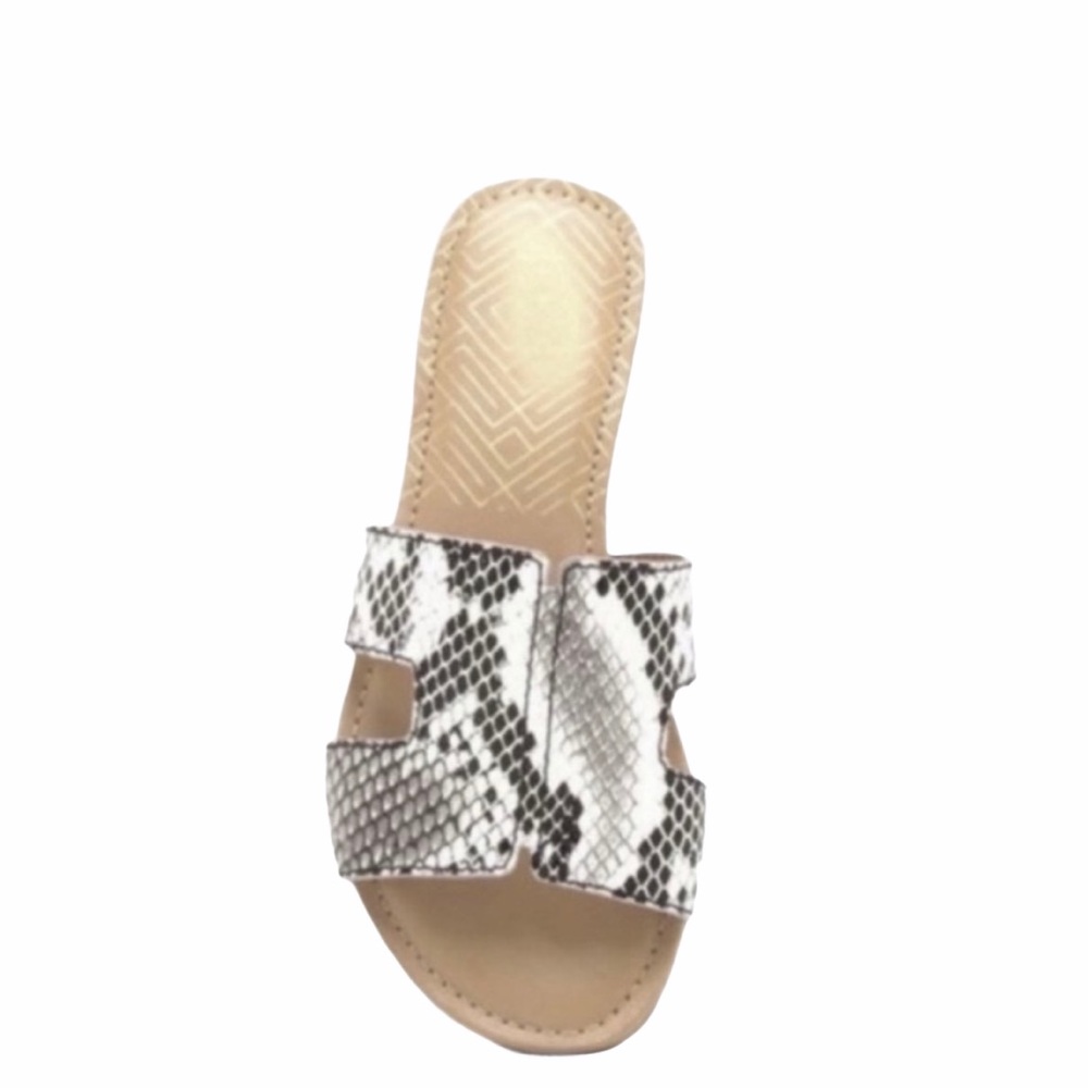 🆚SNAKE PATTERN SIMPLE SLIDE SANDAL - Picture 1 of 3